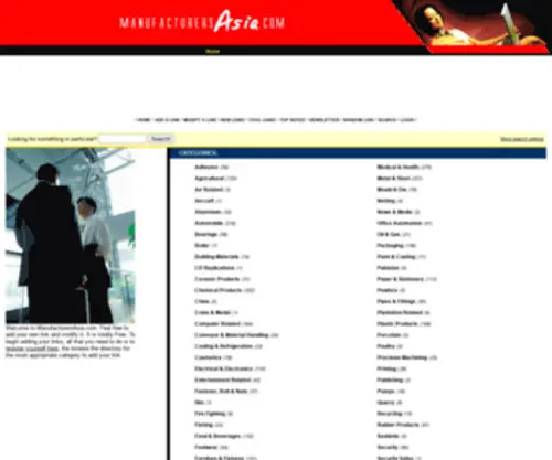 Manufacturersasia.com(Directory by Manufacturers Asia) Screenshot