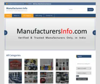 Manufacturersinfo.com(Manufacturersinfo) Screenshot