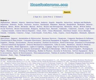 Manufacturerss.com(Global Manufacturers & Suppliers Directory) Screenshot