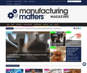 Manufacturing-Matters.co.uk(Manufacturing Matters Magazine Home) Screenshot