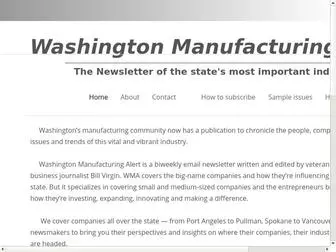 Manufacturingalert.com(Washington Manufacturing Alert) Screenshot