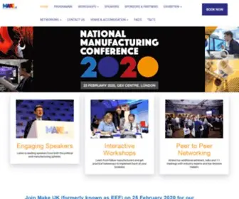 Manufacturingconference.co.uk(Make UK National Manufacturing Conference 2020) Screenshot