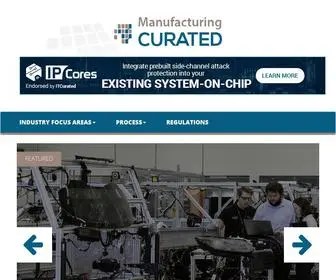 Manufacturingcurated.com(Manufacturing Curated) Screenshot