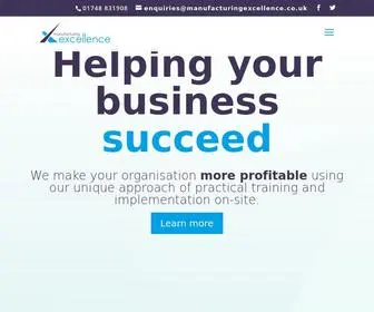 Manufacturingexcellence.co.uk(Manufacturing Consultancy & Training) Screenshot