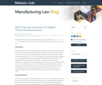 Manufacturinglawblog.com(Manufacturing Law Blog) Screenshot