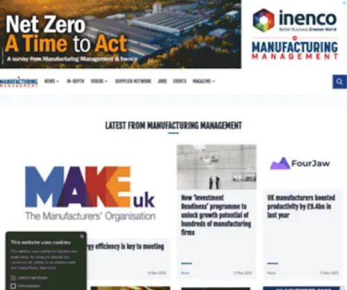 Manufacturingmanagement.co.uk(Manufacturingmanagement) Screenshot