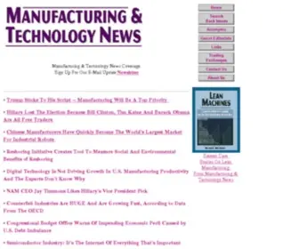 Manufacturingnews.com(Manufacturing News) Screenshot