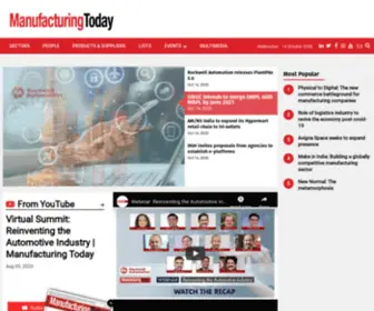 Manufacturingtodayindia.com(Manufacturing Today India) Screenshot