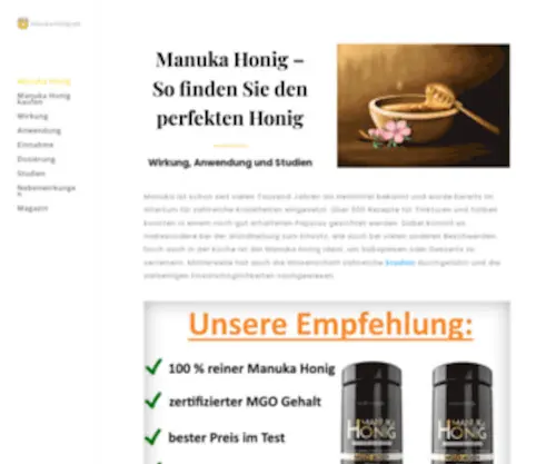 Manuka-Honig.net(Manuka Honig) Screenshot