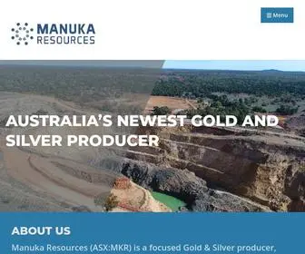 Manukaresources.com.au(Manuka Resources (ASX:MKR)) Screenshot