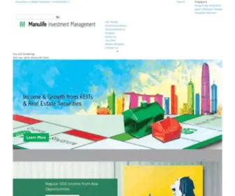 Manulifeam.com.sg(Manulife Investment Management Singapore) Screenshot