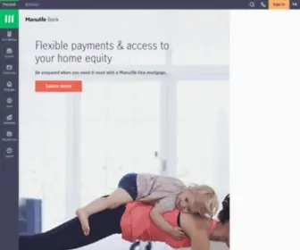 Manulifebank.com(Manulife Bank) Screenshot