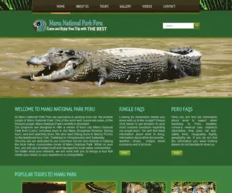 Manunationalparkperu.net(Manu National Park Peru) Screenshot