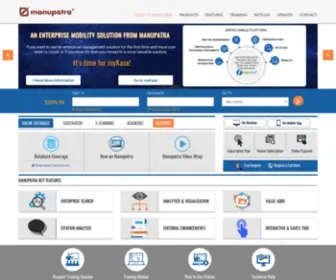 Manupatra.com(An Online Database for Legal Research) Screenshot