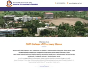 Manurpharmacy.com(Shree Gurudatta Shikshan Sanstha (SGSS) College of Pharmacy) Screenshot