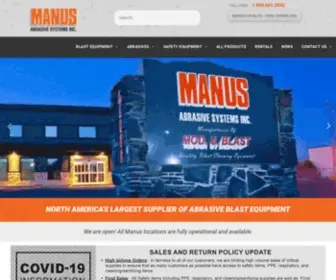 Manusabrasive.com(Manus Abrasive Systems Inc) Screenshot