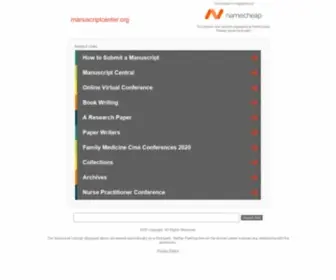 Manuscriptcenter.org(Manuscript Center) Screenshot