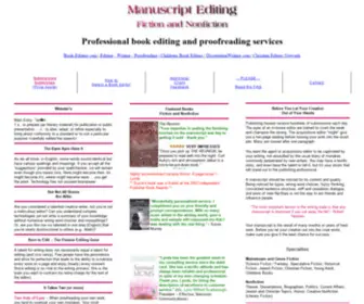 Manuscriptediting.com(Professional book editor) Screenshot