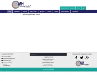 Manuscripthandler.com(Manuscript Handler) Screenshot