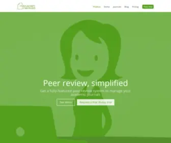 Manuscriptmanager.com(Manuscript Manager peer review system) Screenshot