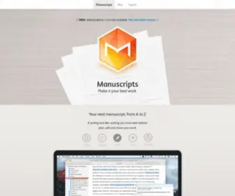 Manuscriptsapp.com(Online Publishing Platform & Web Development Tools) Screenshot
