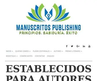 Manuscritospublishing.com(Manuscritos Publishing) Screenshot