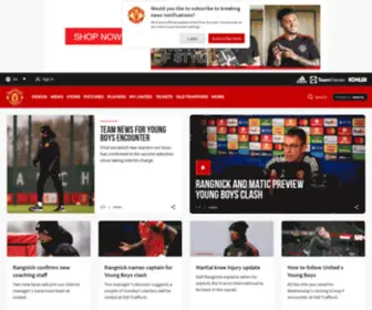 Manutd.co(Official Manchester United Website) Screenshot