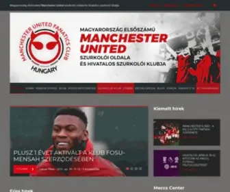 Manutdfanatics.hu(Főoldal) Screenshot