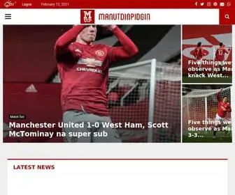 Manutdinpidgin.com(Manchester United News In Pidgin) Screenshot