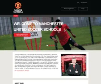 Manutdsoccerschools.com(Manchester United Soccer Schools) Screenshot