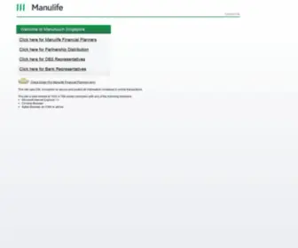 Manutouch.com.sg(Manulife) Screenshot