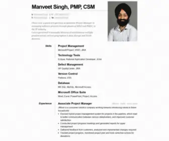 Manveetsingh.com(Manveet Singh) Screenshot