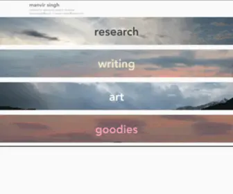 Manvir.org(Manvir Singh) Screenshot
