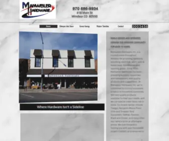 Manweilerhardware.com(Manweiler Hardware) Screenshot