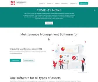 Manwinwin.com(Maintenance management software) Screenshot