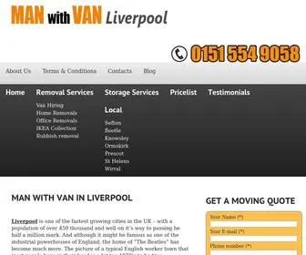 Manwithvanliverpool.com(Book a Pro Man And Van in Liverpool) Screenshot