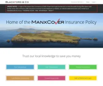 Manxcover.com(Market leading insurance) Screenshot