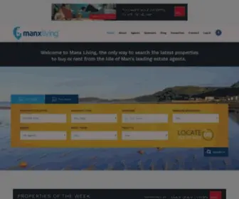 Manxliving.com(Isle of Man Property for Sale & Rent from Estate Agents) Screenshot