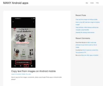 Manyandroid.app(Android, apps, tutorials, reviews, downloads) Screenshot