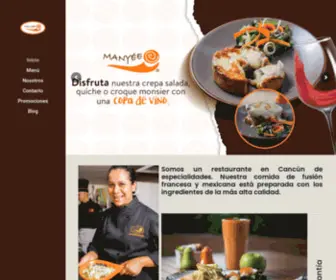 Manyee.com.mx(Restaurante en Cancún) Screenshot