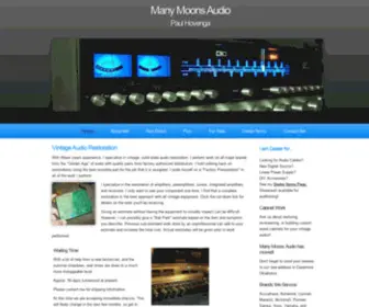 Manymoonsaudio.com(Many Moons Audio) Screenshot