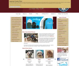 Manytearsrescue.com(Many Tears Animal Rescue) Screenshot