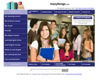 Manythings.com(Learn english) Screenshot
