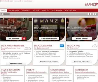 Manz.at(MANZ Verlag & Buchhandlung) Screenshot