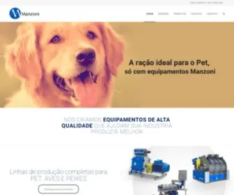 Manzoni.com.br(Extrusoras para Ração Animal e Máquinas para Ração Pet) Screenshot