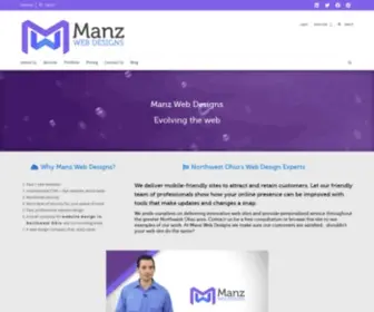 Manzwebdesigns.com(Manz Web Designs) Screenshot