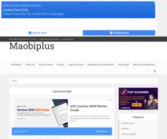 Maobiplus.com(Cryptocurrency, digital products and make money online site) Screenshot