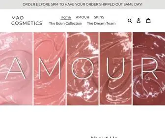 Maocosmetics.co.uk(MAO Cosmetics) Screenshot