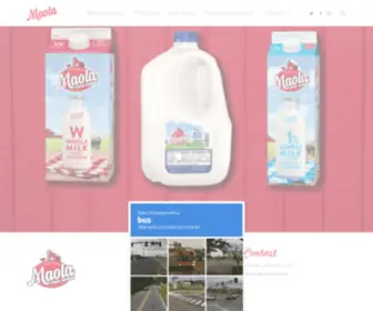 Maolamilk.com(Fresh Dairy Goodness from Local Family Farms) Screenshot