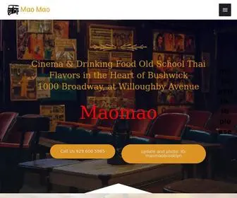 Maomaobrooklyn.com(Mao Mao) Screenshot